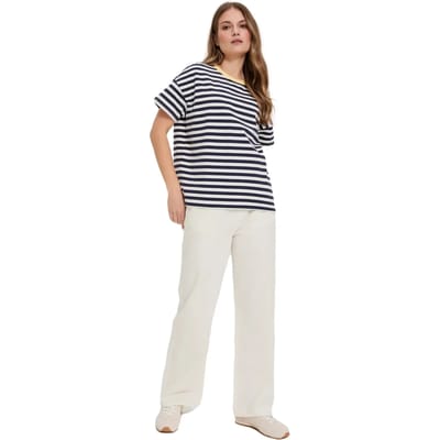Dames-T-shirt oversized Moodo L-BL-4911