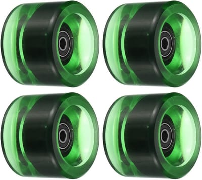 Set van 4 Longboard Wielen 70mm 78A Soft Cruiser Wielen Inclusief ABEC-9 Lagers