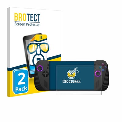 BROTECT - Screenprotector voor ASUS ROG Ally X (2024) - Folie Beschermfolie transparant 2 Stuks