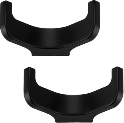 SOTECH 2 stuks Dubbele haken BILL zwart mat 72,5 x 29 x 37,5 mm met verdekte bevestiging Jashaken uit de BlackLine collectie