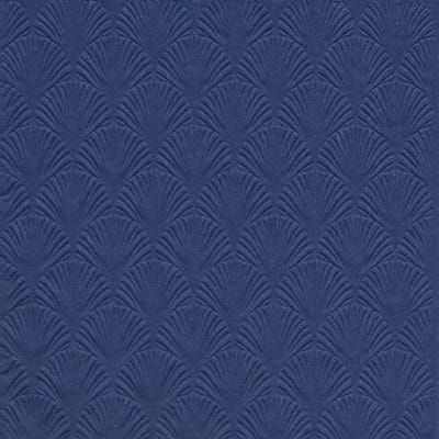 Ihr Servet Luxe - 16x - 3-laags - met schub patroon - blauw - 33 x 33 cm