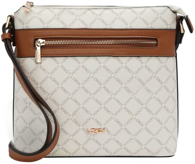 L.CREDI Schoudertas Filiberta Crossbody Bag White Wit