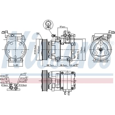 Compressor airconditioning NISSENS 890129