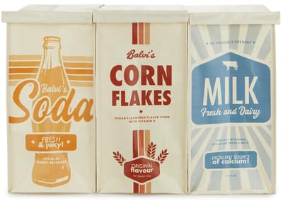 Recycling Bag Set Retro Stijl