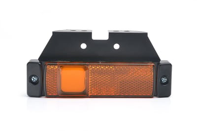 oranje neon led zijmarkeringslamp met houder - led contourlamp - led zijlamp - positielicht - was