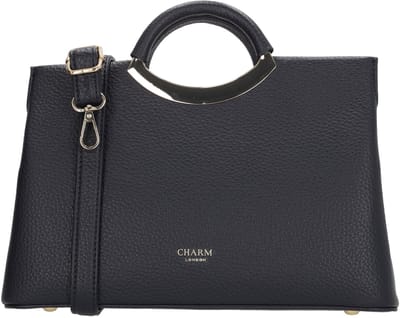 Charm London Lucca Handtas - Klassiek - Dames - Tas - Schoudertas - Crossbody - Blauw