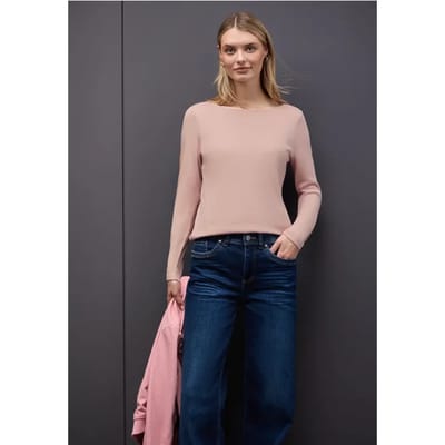 Basic shirt met lange mouwen