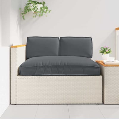 vidaXL - Kussen - Set - Oxford - Stof - Antraciet - 120 - x - 80 - x - 52 - cm