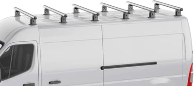 Dakdragers geschikt voor Mercedes-Benz Sprinter (W907 - W910) 2018-heden Menabo Professional Airdyn aluminium - 6 dragers
