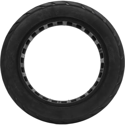 Pneu Solide 10x2.125 Caoutchouc Pneu Solide Trottinette Électrique Anti-Explosion Absorption des Chocs Non black