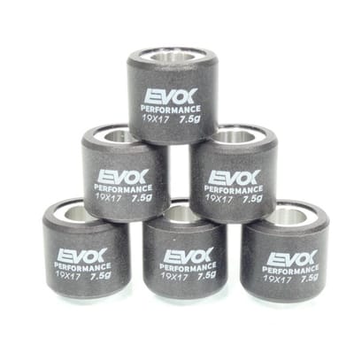 Galet rouleau de variateur EVOK pour scooter Piaggio 125 Beverly 2000 à 2017 19x17 7.5Grs / 100480072 Neuf