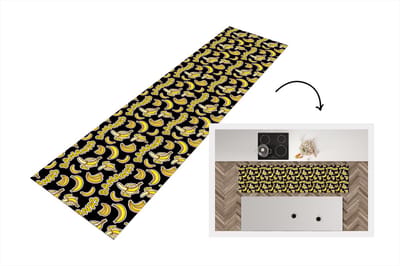 Keukenloper - Loper keuken - Banaan - Patronen - Fruit - 200x50 cm - Keukenloper vinyl