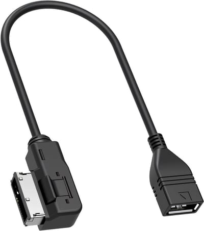 Adapter AMI MDI kabel - Audiokabel USB - Muziek afspelen - Snelle stabiele verbinding - 30 cm - Zwart