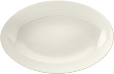 Serveerschaal, 30.5 cm, Ovaal, Keramiek, Crème Wit - Mikasa | Cranborne