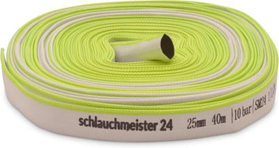 40 Meter Industriële Platslang 25mm - Waterafvoer en Bouwslang voor Zware Toepassingen
