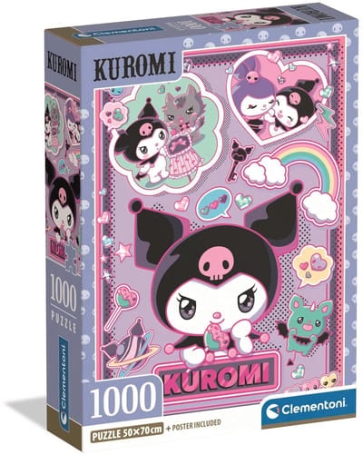 Clementoni puzzel Kuromi 1000 stukjes anime volwassenen.
