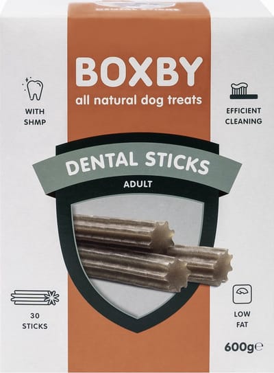 Boxby Dental Sticks Adult Medium Monthpack - Hondensnacks - Kip 600 g 30 stuks