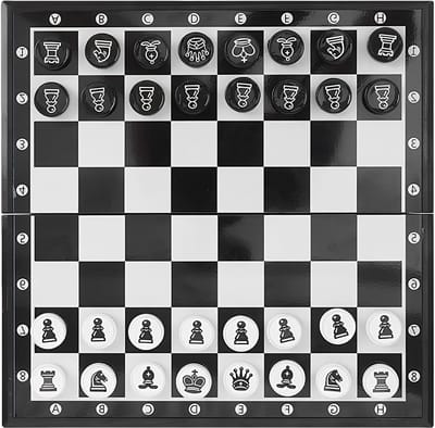 Magnetisch Schaakbord - Inklapbaar schaakspel - Reizen en thuis spelen - Sterk magnetisch - 20 x 20 cm - Klassiek