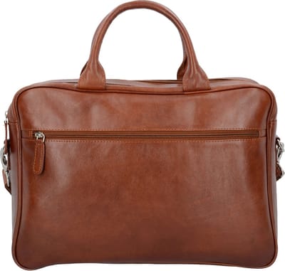 Dermata Aktetas/Schoudertas Rundleder 2838A Cognac
