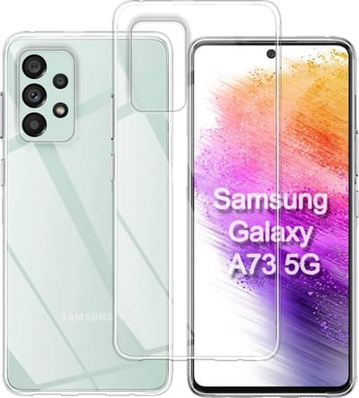 Silicone hoesje transparant Geschikt voor: Samsung Galaxy A73 5G
