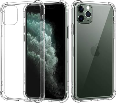 Anti shock stoot rubber siliconen - Geschikt voor iPhone 12 mini - Extra sterke hoeken back cover - Transparant