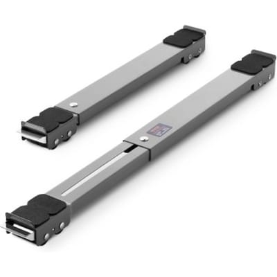 VEVOR Transport Dolly Set van 2, 150 kg laadvermogen, meubelroller, 70 x 5 x 4 cm mobiele roller met verstelbare basis voor wasmachine en droger, apparaatwielen voor het transporteren van wasmachines, grijs