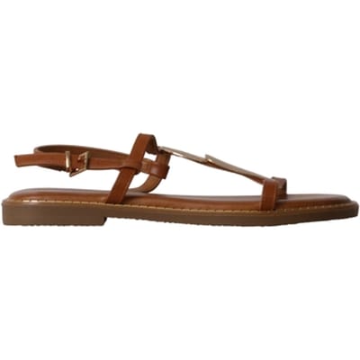 Platte sandalen met bandjes van Loevah Paris
