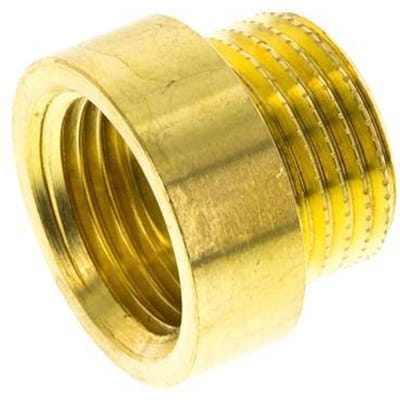 G 1/2'' F/M Messing Verlengstuk DIN 3523 - 10 mm [2 Stuks]