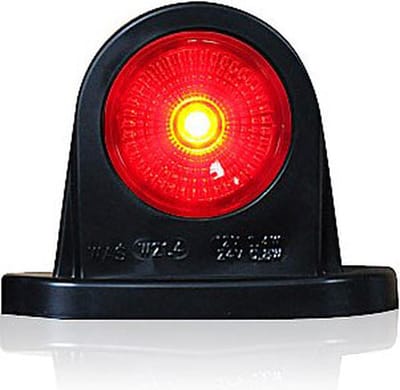 LED markeringslicht rood/wit 12-24V blister