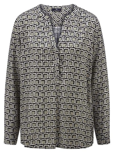 Blouse Van Peter Hahn grijs