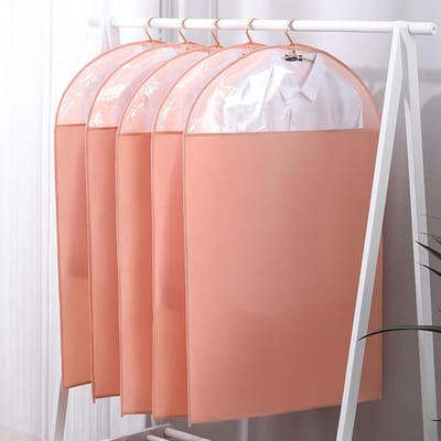 Kledinghoes - Beschermhoes Garderobe - Kleding Opbergen - Wasbaar en Doorzichtig - 60x140cm - Roze