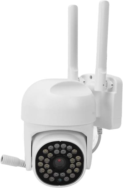 WiFi Camera Buiten - Beveiligingscamera Draadloos - Huisbeveiliging - Kleur Nachtzicht - 10 meter bereik - Wit