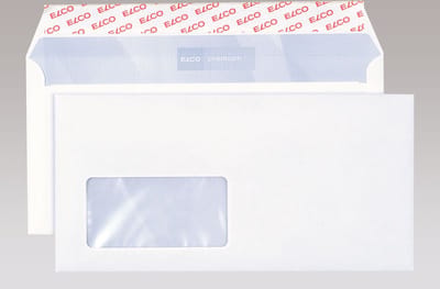 Envelop Elco Premium C5/6 FSC 80 gram met venster links
