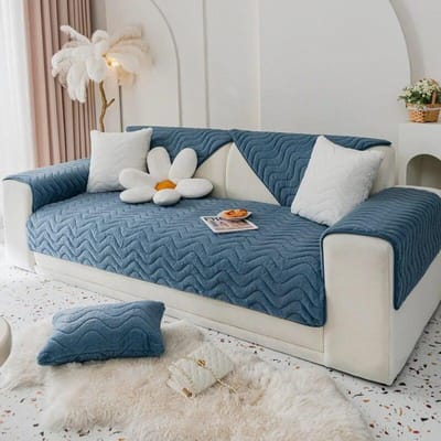 Winter Verdikt Anti-Slip Kussen Eenvoudig Modern Bankovertrek Overtrekdoek Pluche Superzacht Golvend Bankkussen 70x70cm