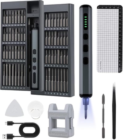 Elektrische Precisie Schroevendraaierset 72-in-1 met 64 Magnetische Bits voor Elektronica Reparatie