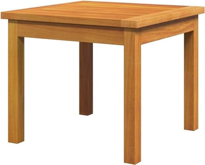 Massief houten salontafel - Acacia bijzettafel - Buitenmeubilair - Geolied oppervlak - 10 x 10 x 10 mm - Natuurlijk