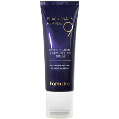 Farm Stay Black Snail &Peptide 9 Perfect Sérum Roll-on Visage & Cou 100ml blue