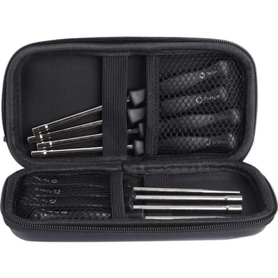 8 stuks/set Aluminiumlegering Carburateur Schroevendraaierset Carburateur Afstelgereedschap met Opbergkoffer black