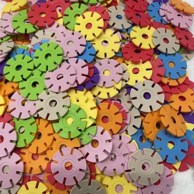 200 stuks Sneeuwvlok Bouwstenen Educatief DIY Puzzelspeelgoed voor Kinderen 6-10 Jaar STEM Leren Creatief Spel gray