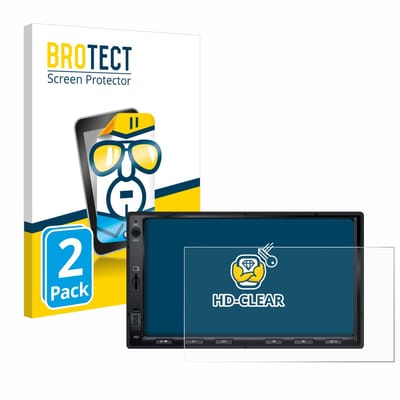 BROTECT - Screenprotector voor Atoto F7 WE - Folie Beschermfolie transparant 2 Stuks