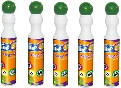 5x Groene bingostiften/markers 43 ml