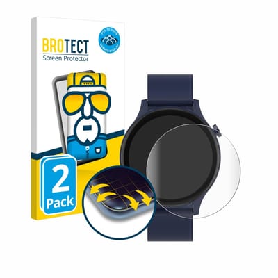 BROTECT - Screenprotector voor Denver SWC-338 - Folie Beschermfolie transparant volledig dekking - 2 Stuks