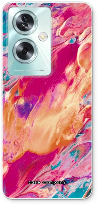Case Company® - Hoesje geschikt voor Oppo A79 hoesje - Pastel Echoes - Soft Cover Telefoonhoesje - Bescherming aan alle Kanten en Schermrand