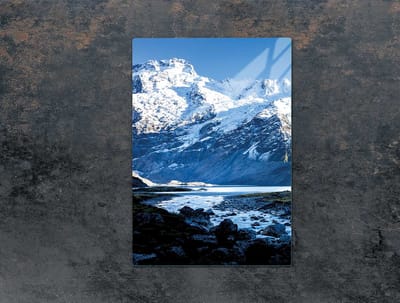 TMK ArtDeko Serie - Snijplank - Gemaakt van glas - 35x52 cm - Bergmotief