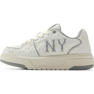 MLB New York Yankees Synthetisch Leer Comfortabel Veelzijdig Vintage Bloemendessin Casual Mode Dikke Zool Lage Sneakers 3ASXE035N-50GRS 36.5