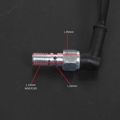 enkele banjoschroef m10x125 sensor hydraulische remschakelaar achterlicht voor motorfiets