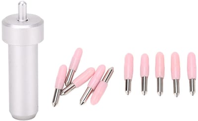 Dailygoods- Meshouder Duurzaam - Fijne Punt Messen - Aluminium Behuizing - 30° Snijhoek - 10 Stuks - Ideale Vervanging - Snijmes