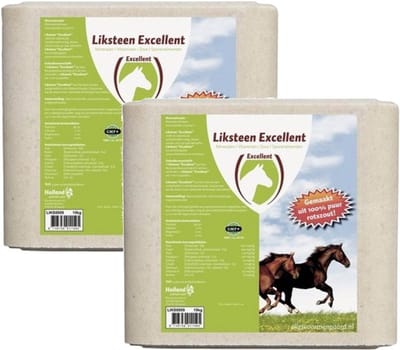Excellent Salt Lick Liksteen Paard - Voedingssupplement - 2 x 10 kg Salt Lick