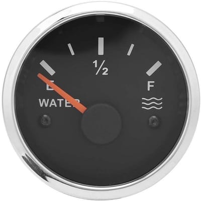 Water Niveau Meter 52mm - 12V/24V voor Boot en Watertanks