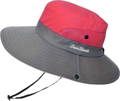 Bovista Zonnehoed - Reishoed - UV Beschermende Hoed - Bucket Hat - Festival - Pet - Hoedje Voor Dames & Heren - Hoofdbescherming - Licht Rood